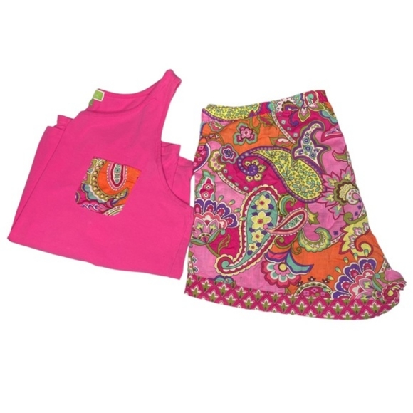 Vera Bradley Pink Paisley Pajama Set NWOT - Picture 2 of 2